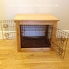 Medium Oak Dog Crate/Table